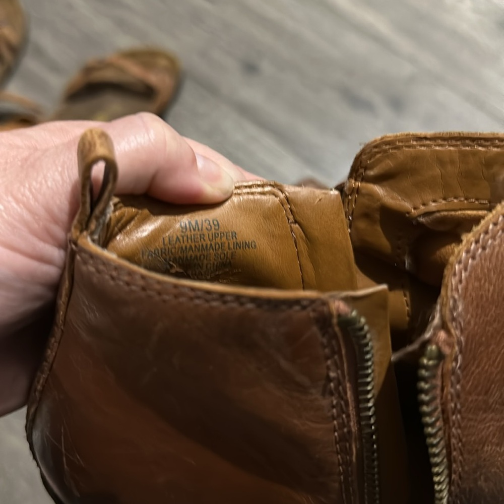 Lucky Brand distressed leather booties - Picture 5 of 5